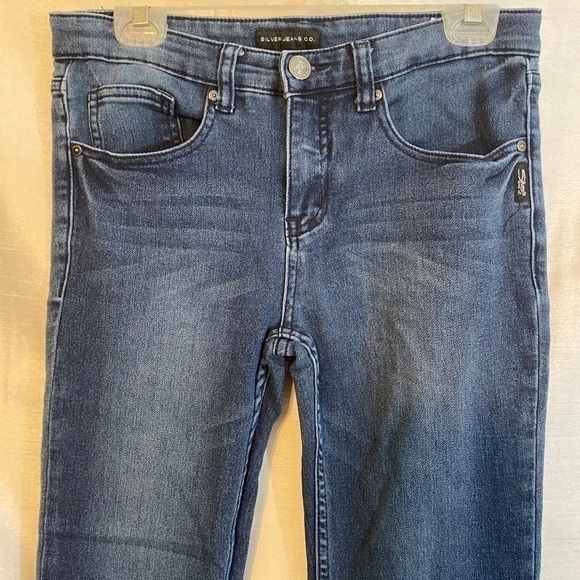 Silver Jeans Co. Nathan Skinny Jeans Dark Wash Boys  16 - Picture 5 of 12